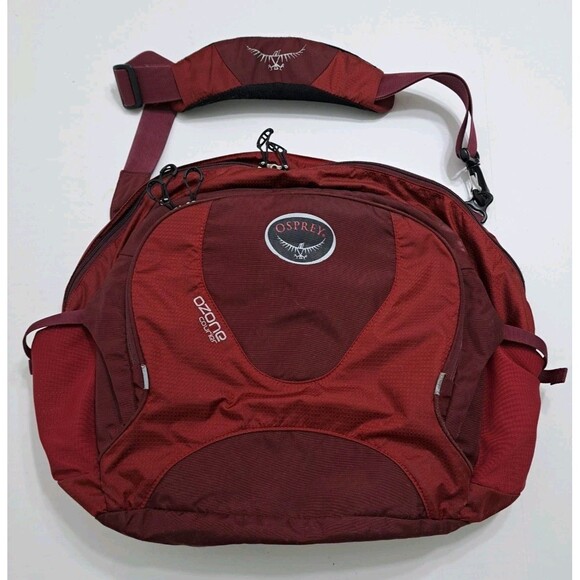 Osprey Ozone Courier Bag Red Orange Travel Carry On Shoulder Strap Messenger